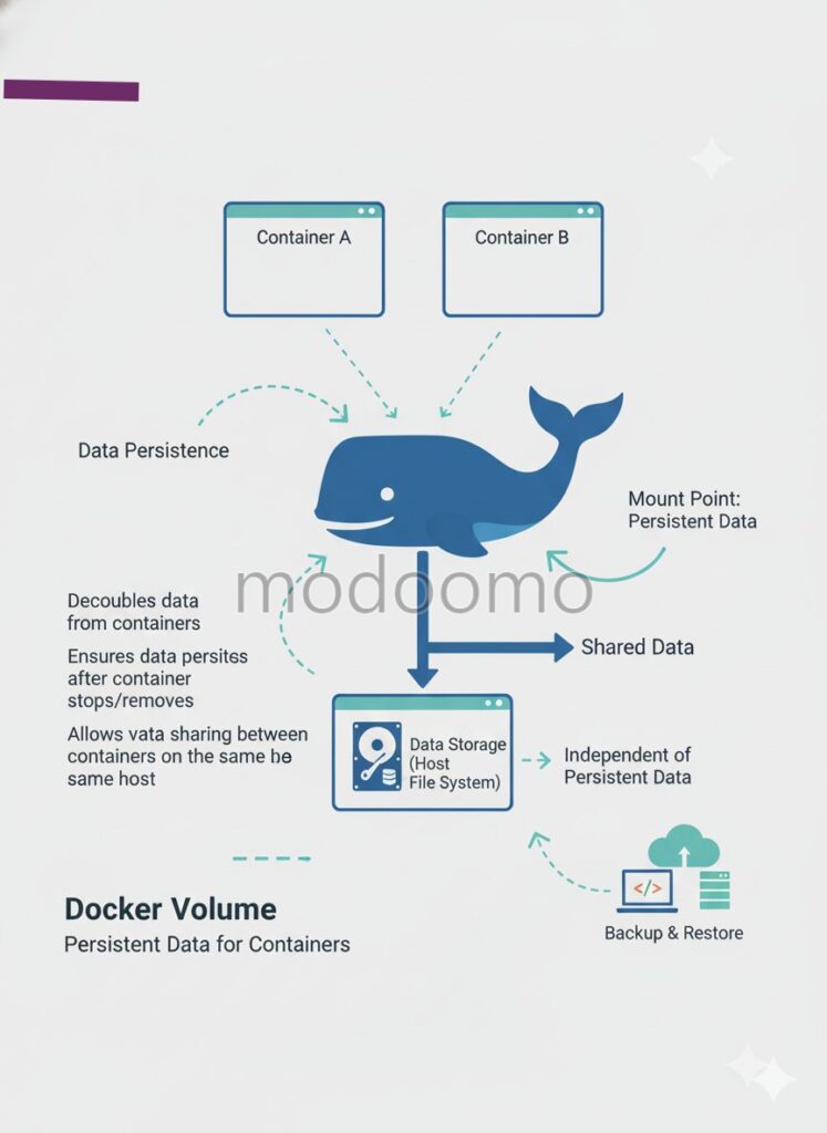  Docker 볼륨의 특징