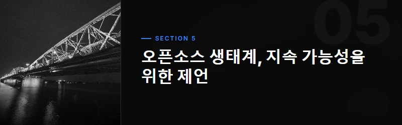 오픈소스 생태계, 지속 가능성을 위한 제언