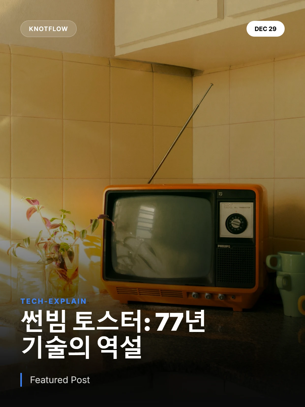 77년 전 기술이 현대 토스터를 능가하는 이유: 썬빔의 비밀