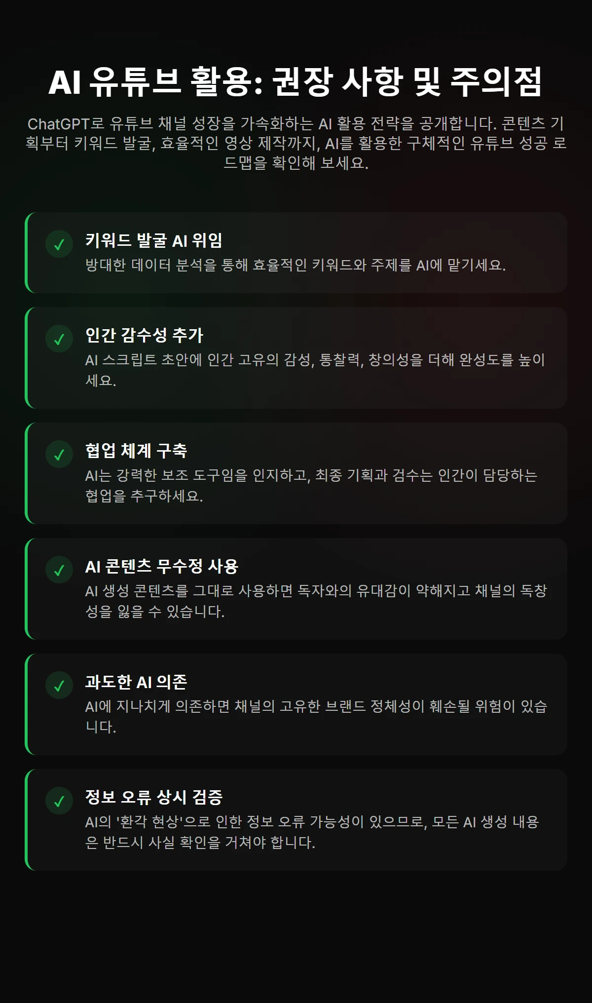 Visual Checklist