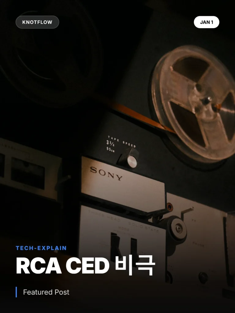 RCA의 '광기'와 CED 비디오디스크: 17년 1조 투자 실패의 교훈